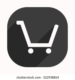 put in shopping cart. icon. vector design