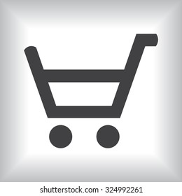 put in shopping cart. icon. vector design