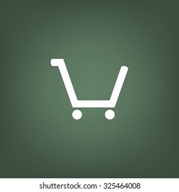 put in shopping cart. icon. vector design