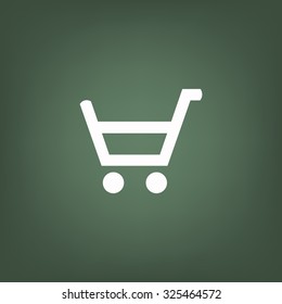 put in shopping cart. icon. vector design
