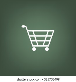 put in shopping cart. icon. vector design