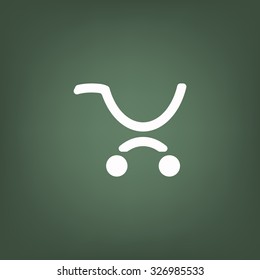put in shopping cart. icon. vector design