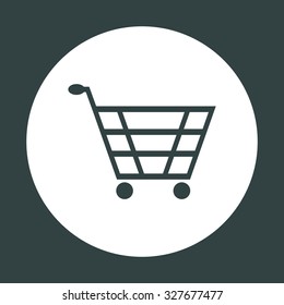 put in shopping cart. icon. vector design