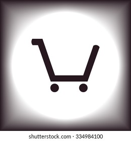 put in shopping cart. icon. vector design