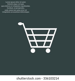 put in shopping cart. icon. vector design