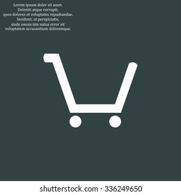 put in shopping cart. icon. vector design