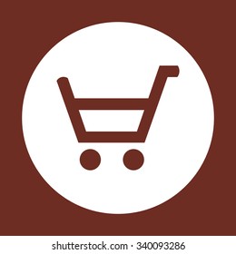 put in shopping cart. icon. vector design