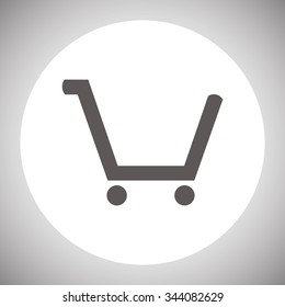 put in shopping cart. icon. vector design