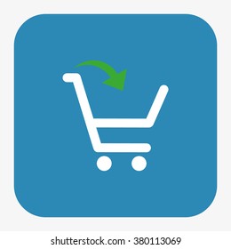 put in shopping cart. icon. vector design