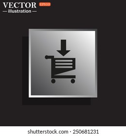 put in shopping cart , vector illustration, EPS 10