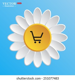 put in shopping cart , vector illustration, EPS 10