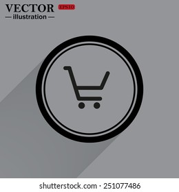 put in shopping cart , vector illustration, EPS 10