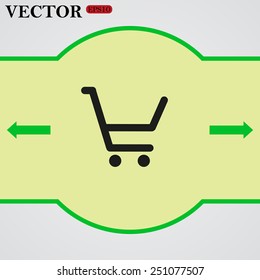put in shopping cart , vector illustration, EPS 10