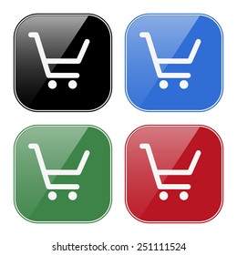 put in shopping cart , vector illustration, EPS 10