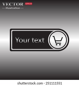 put in shopping cart , vector illustration, EPS 10