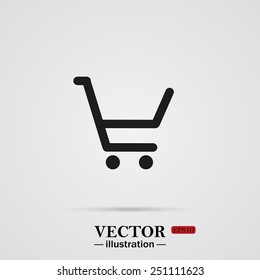 put in shopping cart , vector illustration, EPS 10