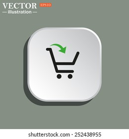 put in shopping cart , vector illustration, EPS 10