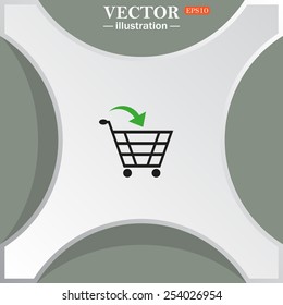 put in shopping cart , vector illustration, EPS 10