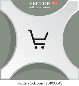 put in shopping cart , vector illustration, EPS 10