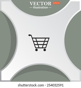 put in shopping cart , vector illustration, EPS 10