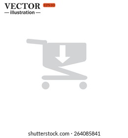 put in shopping cart , vector illustration, EPS 10