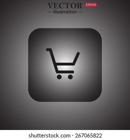 put in shopping cart, web icon. vector design