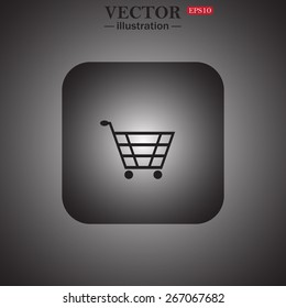 put in shopping cart, web icon. vector design