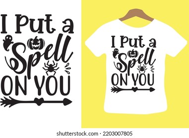 i put a spell on you svg design