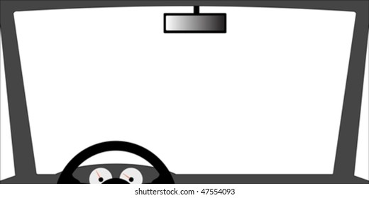Put your photo or picture behind the windscreen