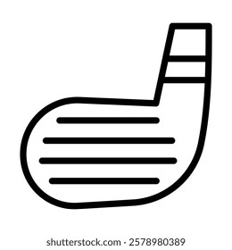 Putter icon Black and white logo