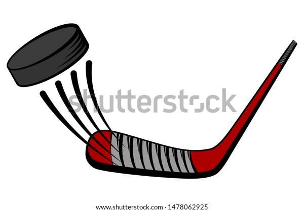 Putter On Puck Vector Cartoon Illustration Stock Vector (Royalty Free ...