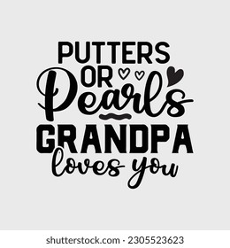 Putters Or Pearls Gender Reveal Grandpa Baby Party Supplies