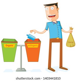 Putting some Trashes in Proper Trash bin