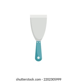 Putty knife builder icon. Flat illustration of Putty knife builder vector icon isolated on white background