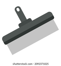 putty knife flat clipart vector illustration