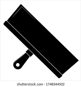 Putty knife flat icon, build and repair, spatula sign vector graphics.  Simple illustration of wide spatula vector icon for web