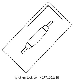 Icono plano de cuchillo insignificante, construcción y reparación, gráficos vectores de signo de espátula.  Ilustración simple del icono de vector de espátula ancha para web