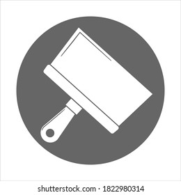 Putty-Messer-Flachsymbol Bau- und Reparaturschild