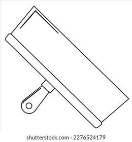 Putty Messer flach Symbol, Bau und Reparatur, Spatel-Zeichen Vektorgrafik.  Einfache Illustration eines breiten Spatelvektors für das Web