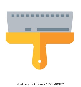 putty knife flat icon on white background flat icon on white background