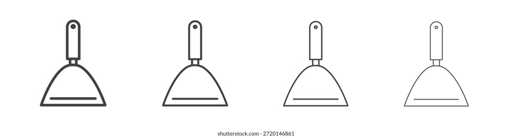 Ícone de faca Putty conceito Pictograma Linear. Ilustração de elemento simples.
