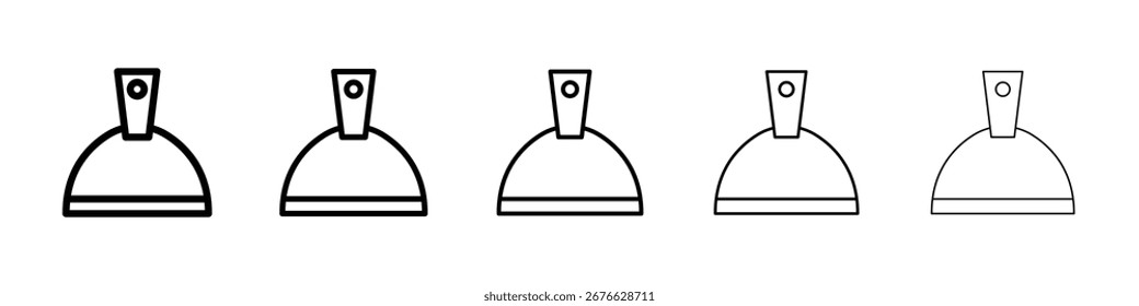 Icono de cuchillo de masilla llenado concepto de signo plano para el Diseño web.