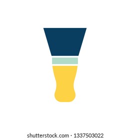 Icono de cuchillo insignificante. Diseño de color plano. Ilustración vectorial.