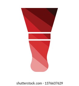 Icono de cuchillo insignificante. Diseño de color plano. Ilustración vectorial.