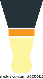 Icono de Cuchillo de Putty. Diseño de color plano. Ilustración vectorial.