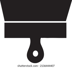 putty knife icon flat.on white background.eps
