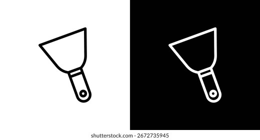 Icono de cuchillo de masilla elemento gráfico Ilustración Diseño de Plantilla