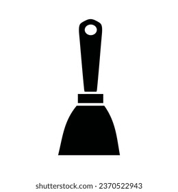 Putty knife icon isolated on white background. Vector illustration. 