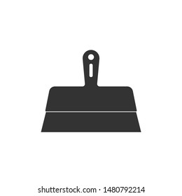 Putty knife icon isolated. Spatula repair tool. Spackling or paint instruments. Flat design. Vector Illustration