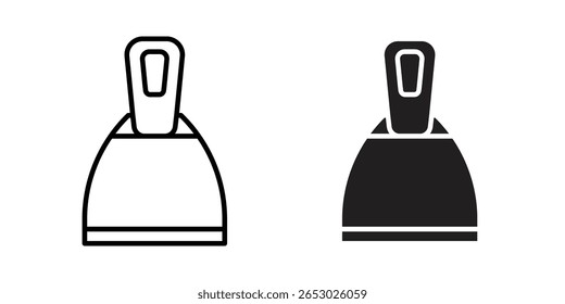 Putty knife icon Logo Design Vector Template Illustration